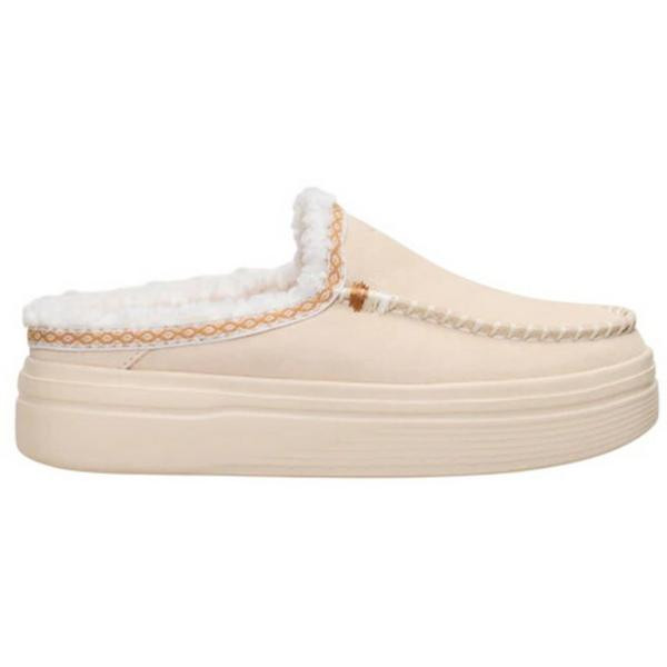 Women's HEYDUDE Austin Lift Cozy Stitch Casual Slippers Regular 8 Egret | Scheels Sports