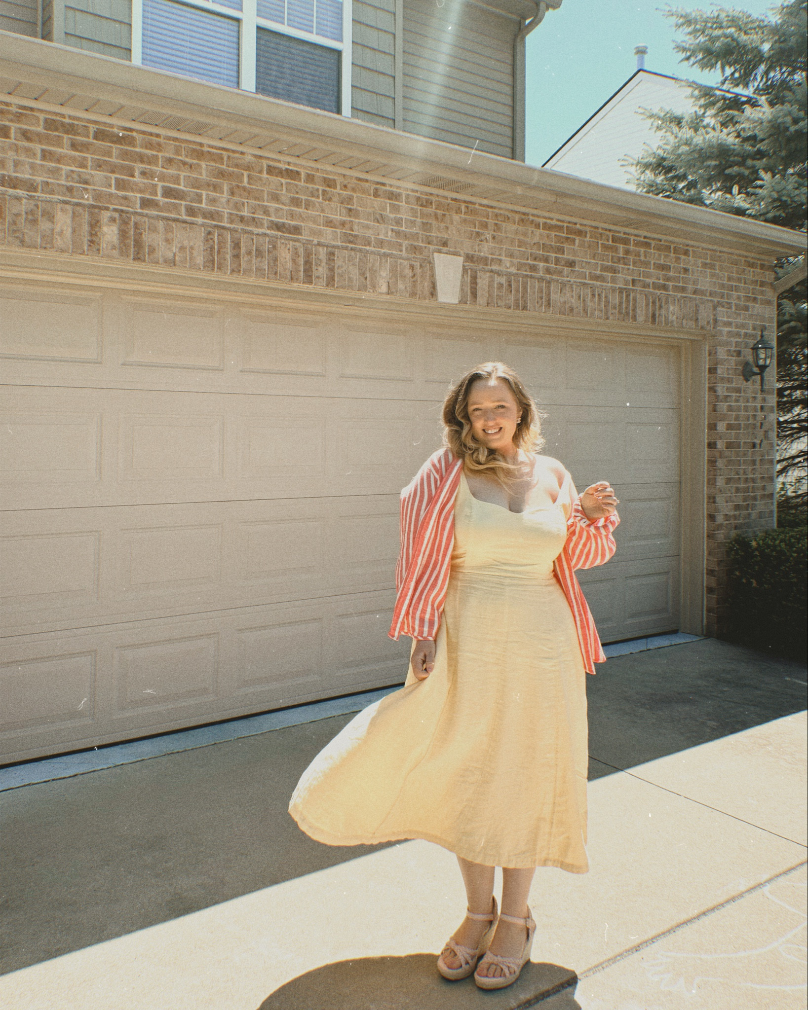 Old Navy butter yellow summer dress. Midsize fashion finds. How to style yellow dress. Farmers market dress. Wedding guest dress. Church dress 

#LTKFindsUnder50 #LTKPlusSize #LTKStyleTip