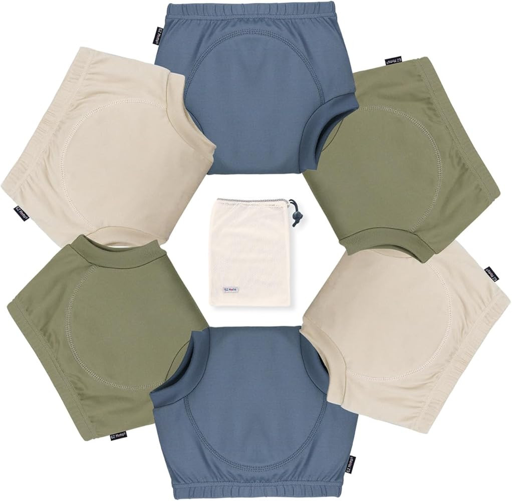 EZ Moms 6 Packs Toddler Potty Training Underwear Absorbent Training Pants Toilet Training Pants 2... | Amazon (US)