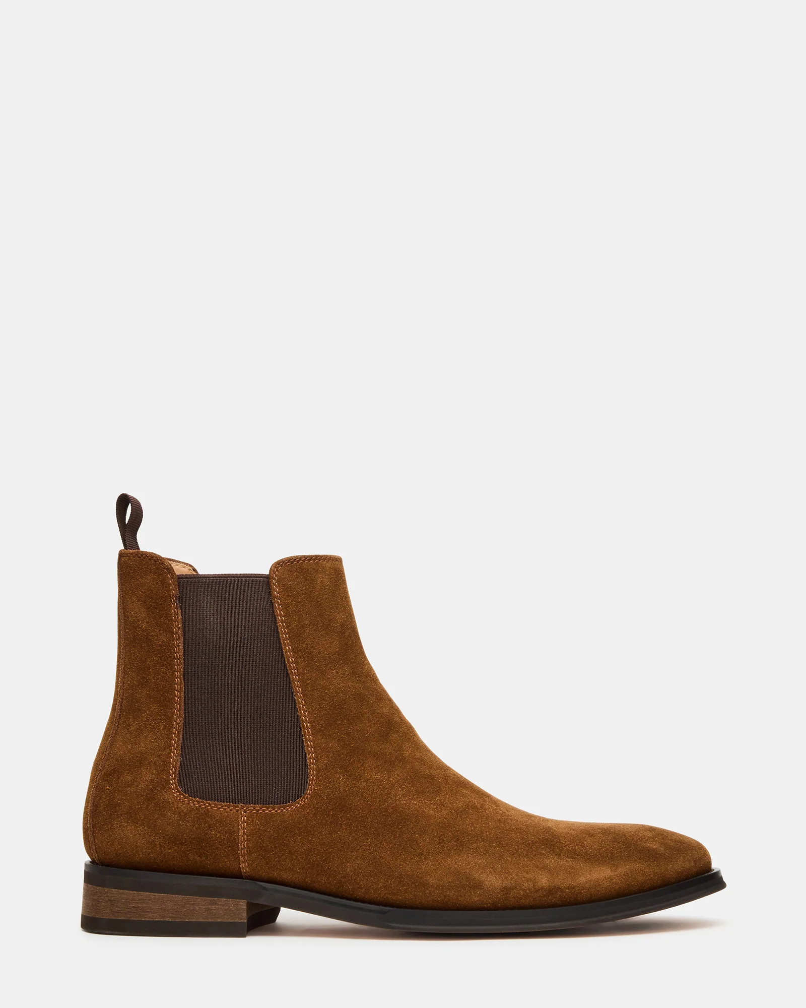 ALDAIR Chestnut Suede Chelsea Men's Ankle Boot | Steve Madden (US)