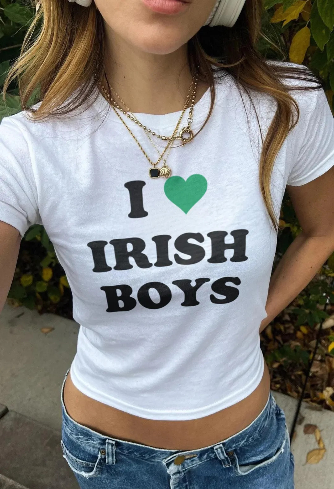 St Patricks Day Baby Tee, Y2K Coquette Baby Tee, St Paddys Irish Crop Top, Lucky Girl Baby Tee, C... | Etsy (US)