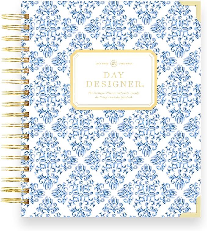 Day Designer 2023-2024 Daily Planner, July 2023 - June 2024, 7.4x9.5 Page Size (Serenity Tile) | Amazon (US)