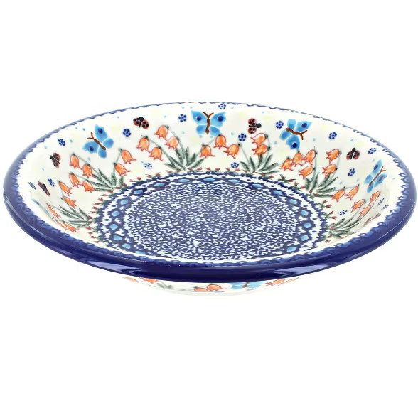 Blue Rose Polish Pottery Joy of Spring Soup Plate | Target