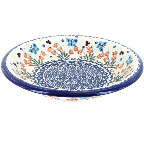 Blue Rose Polish Pottery Joy of Spring Soup Plate | Target