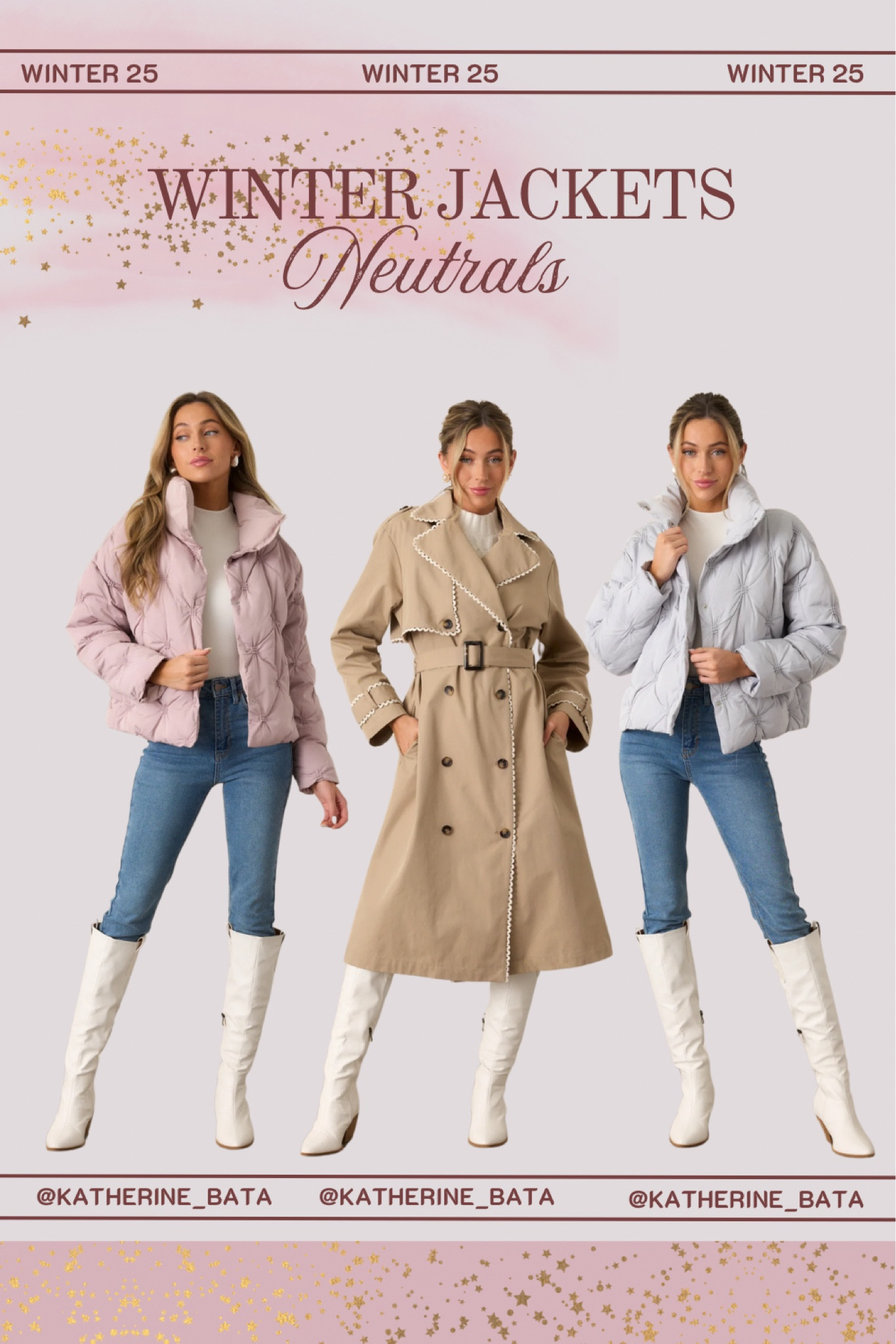 Beautiful pastel puffer jacket and stylish trench coat 

#LTKSeasonal #LTKStyleTip #LTKFindsUnder100