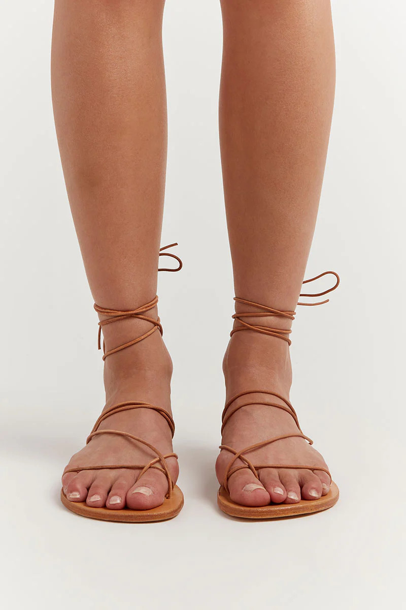 MARIA FARRO AELIA NATURAL SANDAL | DISSH