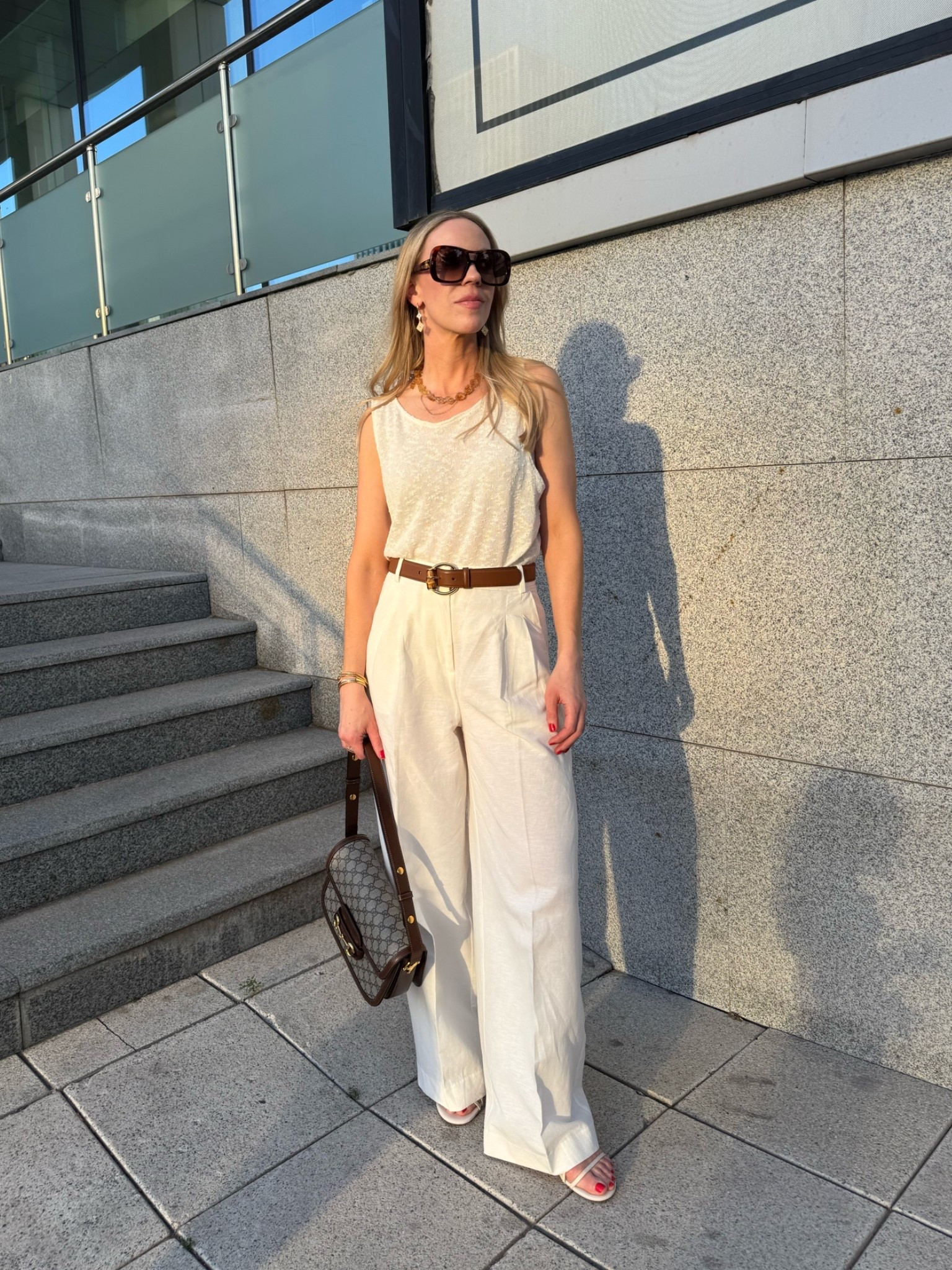 Summer date night, cream monochrome summer outfit, linen pants, Gucci bag, style over 40

#LTKOver40 #LTKSeasonal #LTKSaleAlert