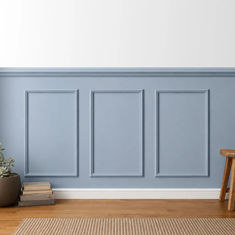 Pre-Cut Peel and Stick Paintable Wall Molding Kit, 3 Waterproof Panel Frame Wainscoting Panels fo... | Wayfair North America