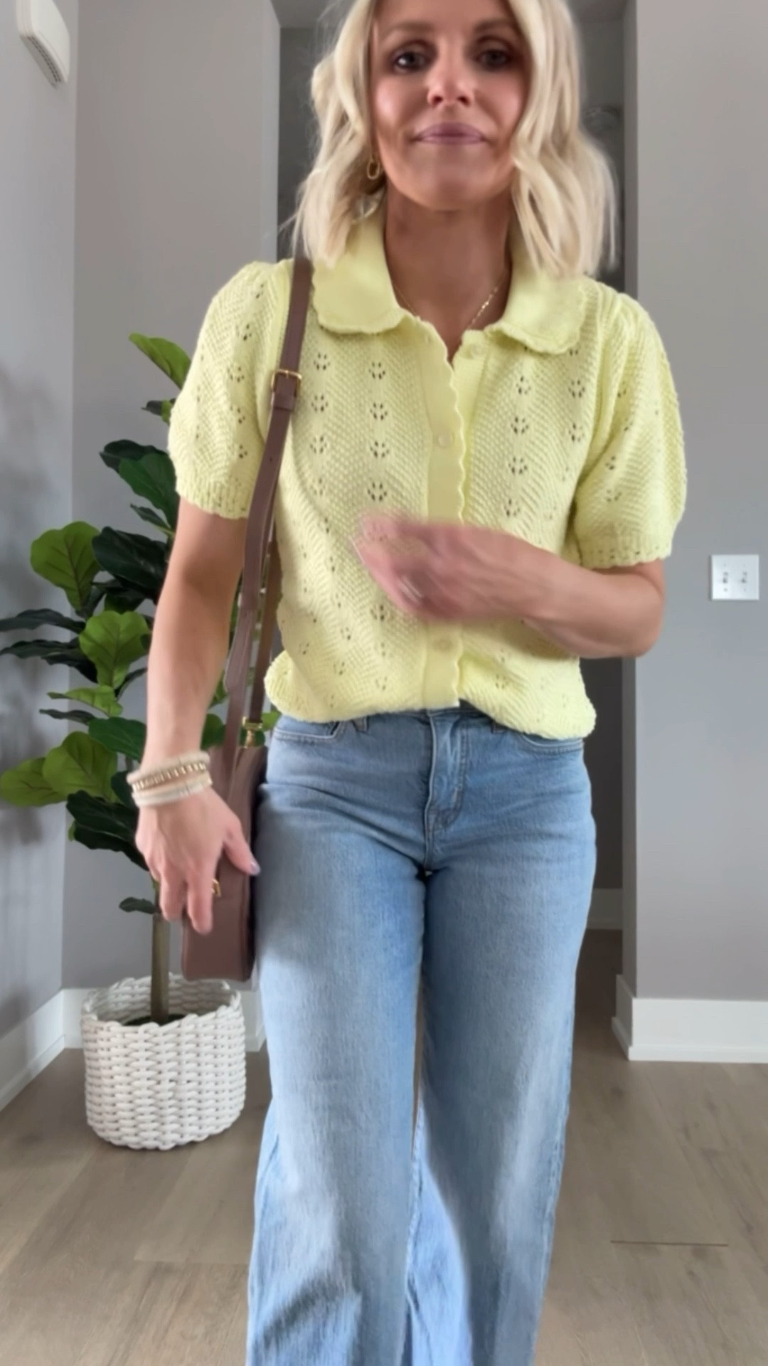 Light yellow top paired with a light wash denim for a cute spring outfit! #walmartfinds
Cardigan- xs
Jeans-25/petite

#LTKSeasonal #LTKPetite #LTKootd