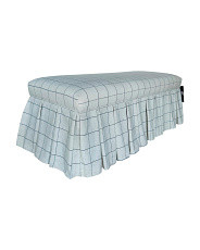 50x18 Box Pleated Bench With Storage | Chairs & Seating | Marshalls | Marshalls