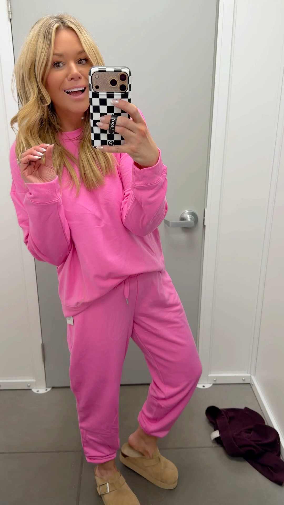 New Walmart loungewear PJ set . ￼ Wearing a large on the top and small on the bottom.