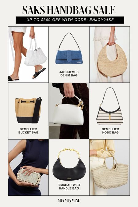 Saks fifth avenue designer sale
Save up to $300 off designer bags with code ENJOY24SF
Dragon diffusion bags on sale
Staud bag on sale
Jacquemus handbag on sale


#LTKItBag #LTKStyleTip #LTKSaleAlert