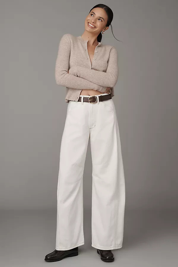 The Bowie High-Rise Barrel Jeans | Anthropologie (US)