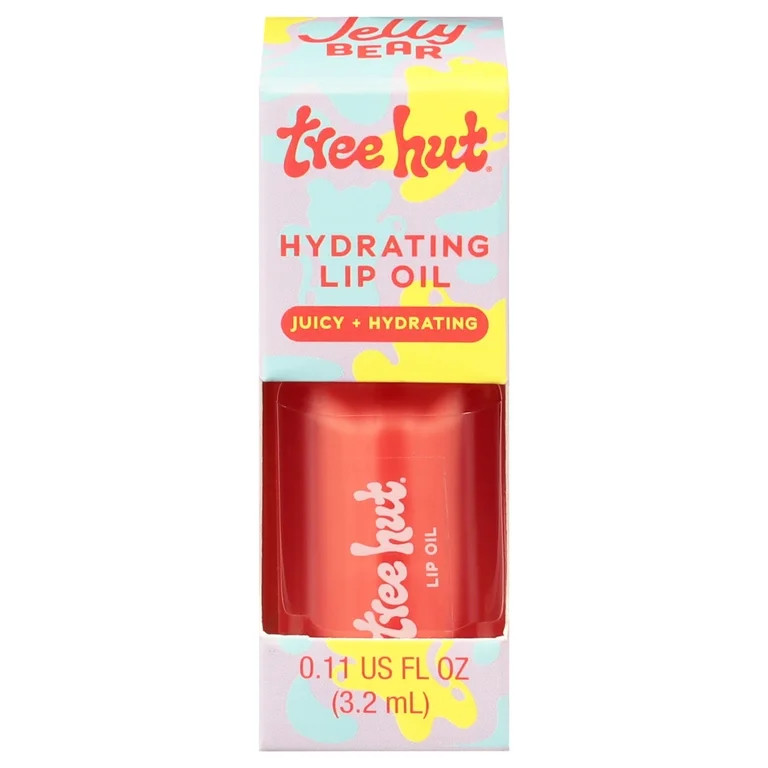 Tree Hut Jelly Bear Hydrating Lip Oil, Sheer Tint with High Shine, 0.16 fl oz | Walmart (US)