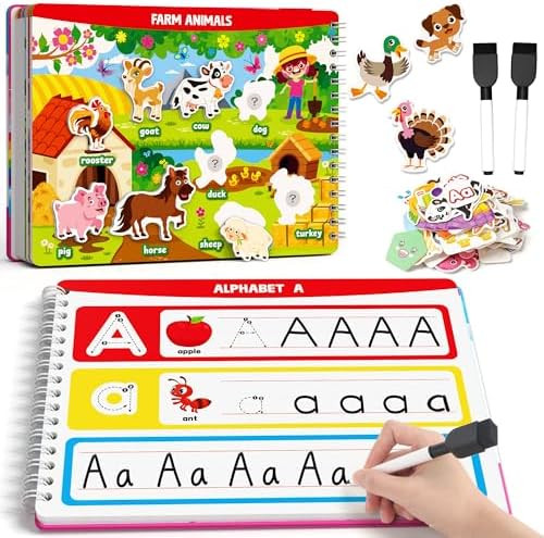 Coogam Montessori Preschool Learning Activities for Toddler Girls Age 3-5, Busy Book with Tracing... | Amazon (US)