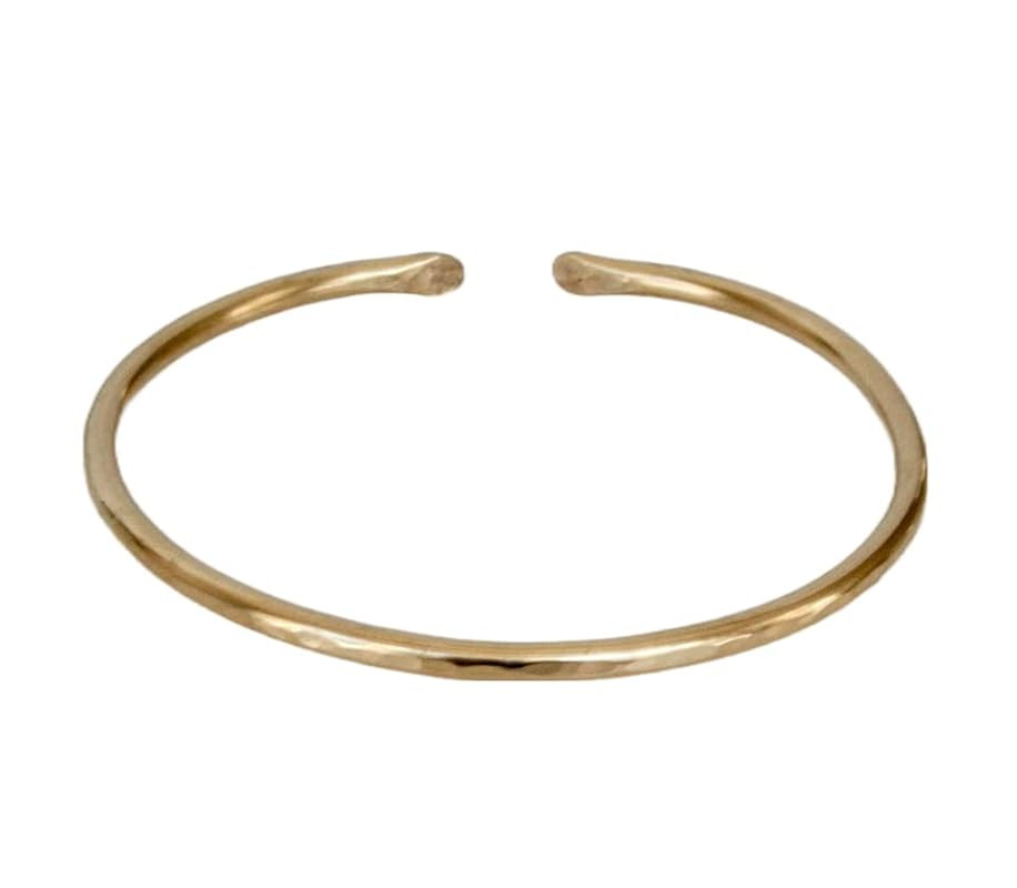 Gold Bangle, Brass Bangle, Simple Cuff, Single Bangle, Golden Bracelet, Hammered Cuff, Minimal Je... | Amazon (US)