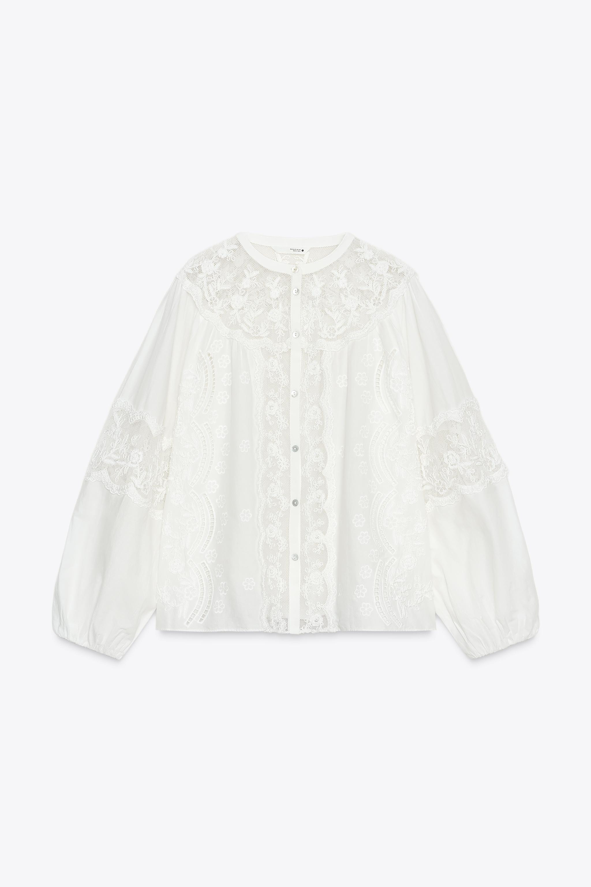 ZW COLLECTION EMBROIDERED SHIRT | Zara US