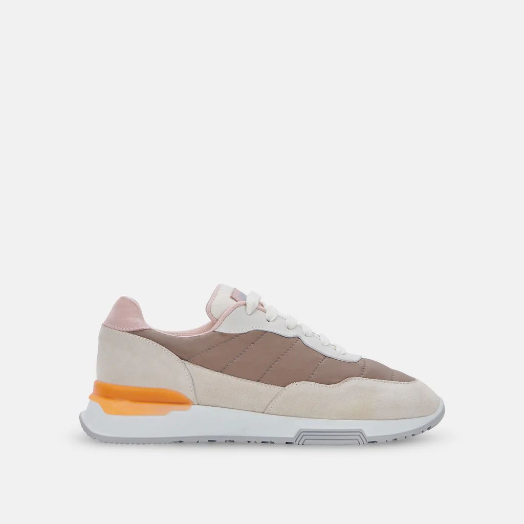 DOLCE VITA x GREATS EVANA SNEAKERS TAUPE MULTI SUEDE | DolceVita.com