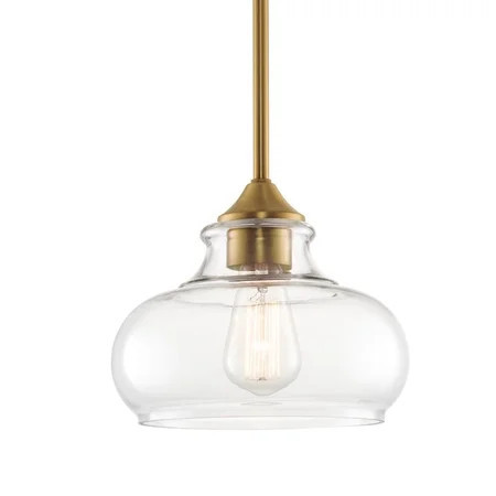 Kira Home Harlow 9" Modern Schoolhouse Pendant Light for Ktichen Island | Walmart (US)