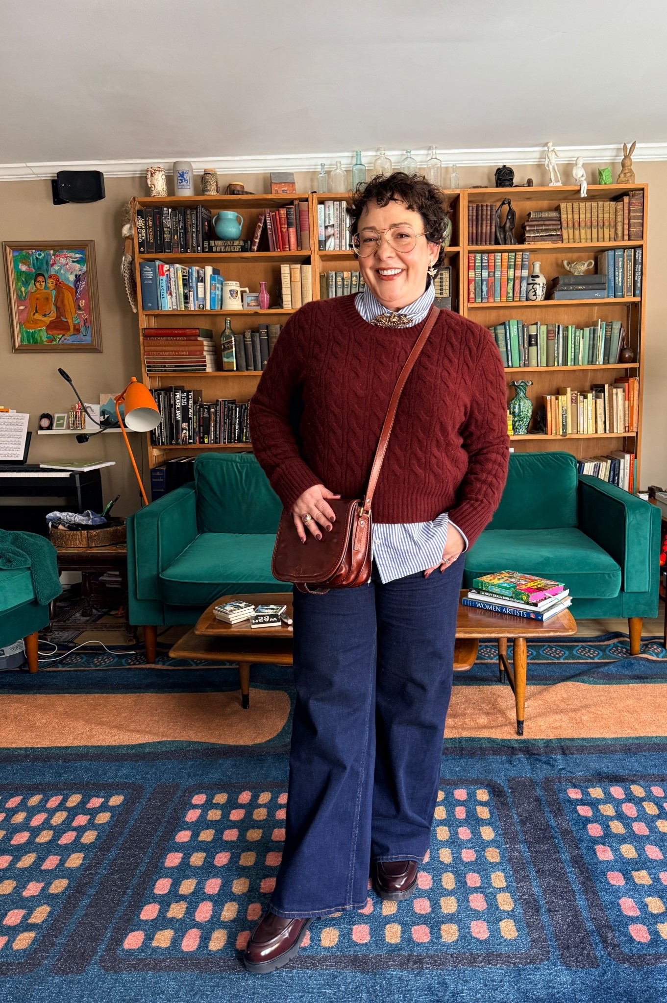 Today’s outfit is mixing high with low and working with my petite curvy figure. The loafers come in wide widths. The shirt is designed for large busts. The jeans come in varying lengths. The bag is 15 years old but I found a darn similar one for a good price for Italian learner! 

#LTKMidsize #LTKOver40 #LTKootd