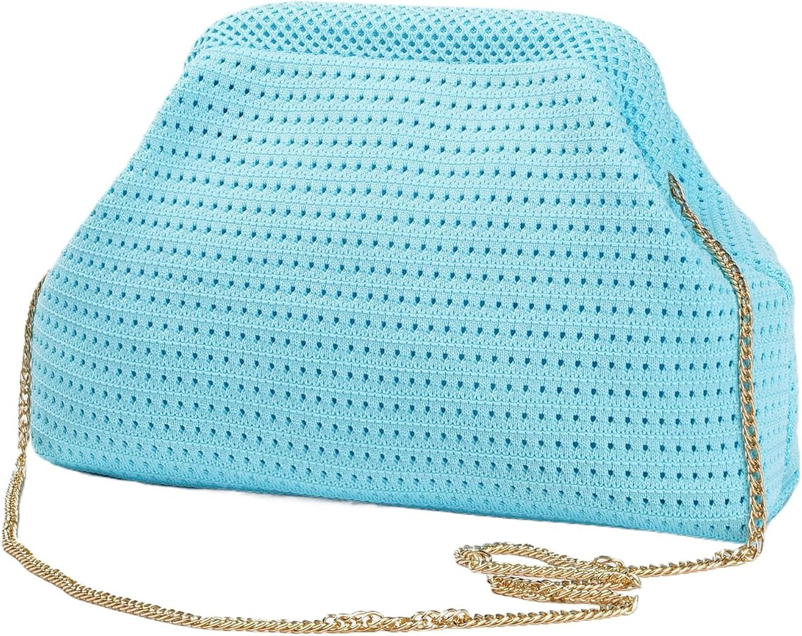 DIHKLCIO Summer Beach Woven Clutch Purses for Women 2025 Cloud Dumpling Pouch Purse Crossbody Bag... | Amazon (US)