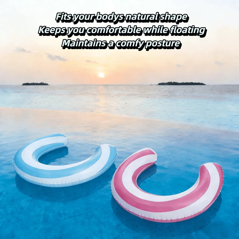 2 Pack Pool Noodles, Curved Inflatable Pool Noodle, Striped Inflatable Pool Floats, Pool Floats A... | Walmart (US)