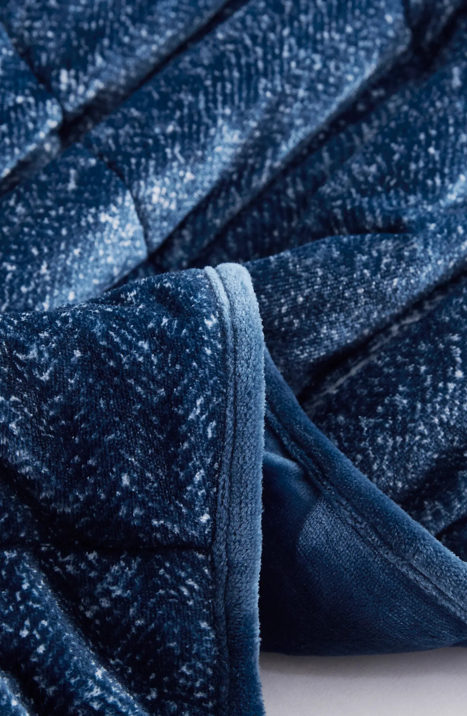 DREAMOTHIS Velvet to Velvet Weighted Throw Blanket 10 lb - Navy | Nordstromrack | Nordstrom Rack