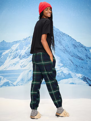 Plaid Flannel Pajama Joggers for Women | Old Navy (US)