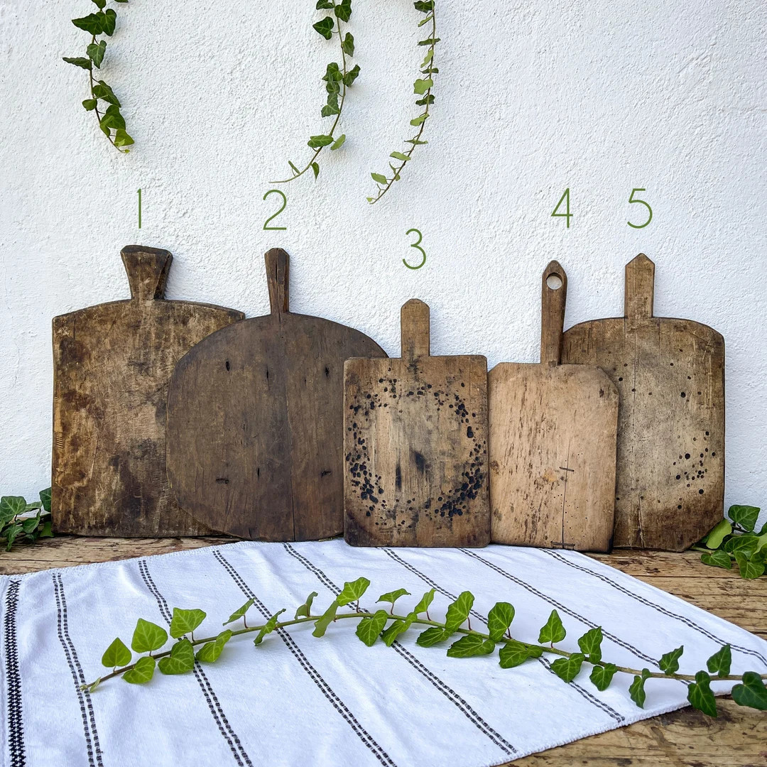 Authentic Primitive Cutting Boards, Vintage Wooden Food Photo Props - Etsy Canada | Etsy (US)