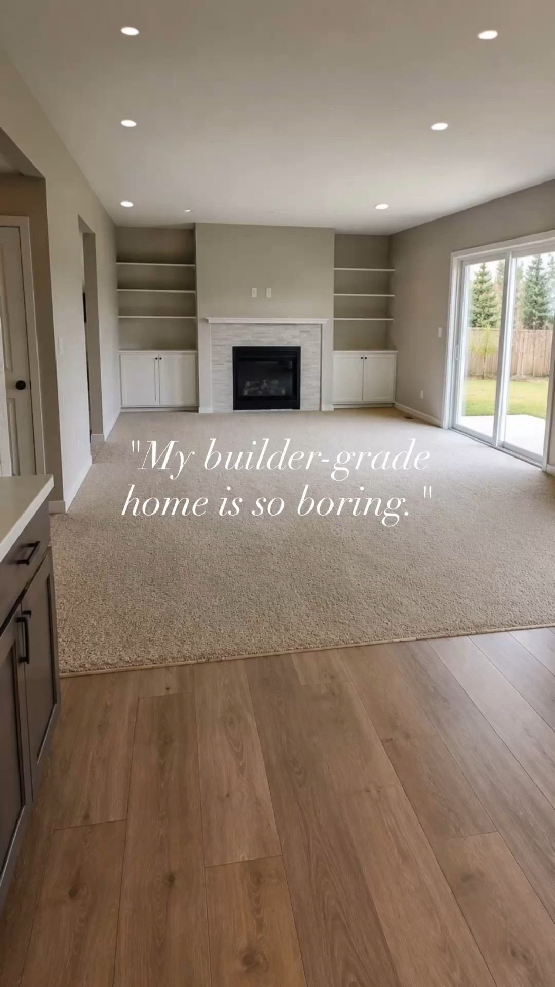 I don't think builder-grade homes are boring. I just think they're unfinished.

They're often just missing the character that makes a home feel warm, personal, and lived in. That character comes from thoughtful architectural details, timeless finishes, layered furnishings, and collected pieces that work together to make a house feel like it belongs to the people who live there.

That's what this living room was designed to show.

The goal wasn't to completely change the home. It was to show how intentional design choices can transform a builder-grade space into one that feels warm, welcoming, and full of personality. When the architecture and furnishings support one another instead of competing for attention, the whole room feels more settled, more collected, and more like home.

If you're trying to bring more character into your own home, I've linked everything featured in this design below to help you recreate a similar look.

#LTKHome
