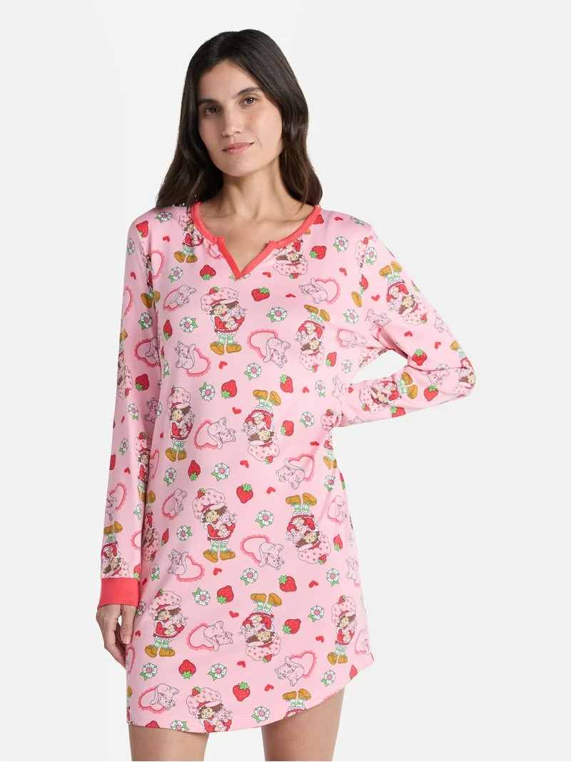 Strawberry Shortcake Women's Valentine's Day Sleepshirt, Sizes XS-3X | Walmart (US)