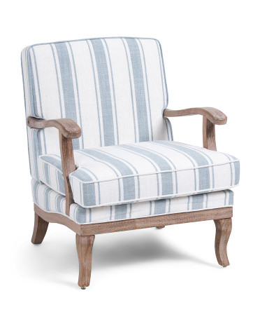 28x34 Quentin Striped Accent Chair | TJ Maxx