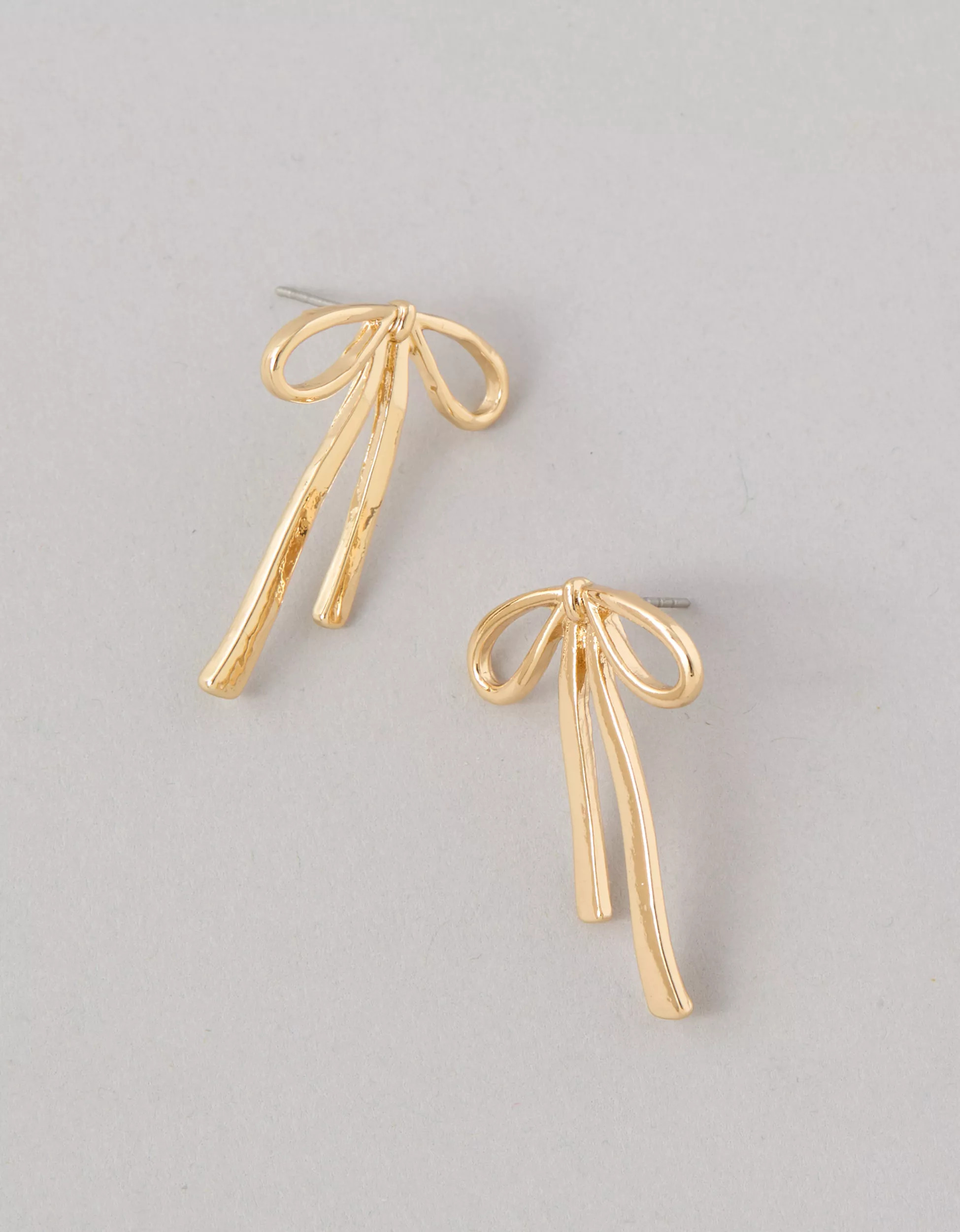 AEO Drapey Bow Earrings | American Eagle Outfitters (US & CA)