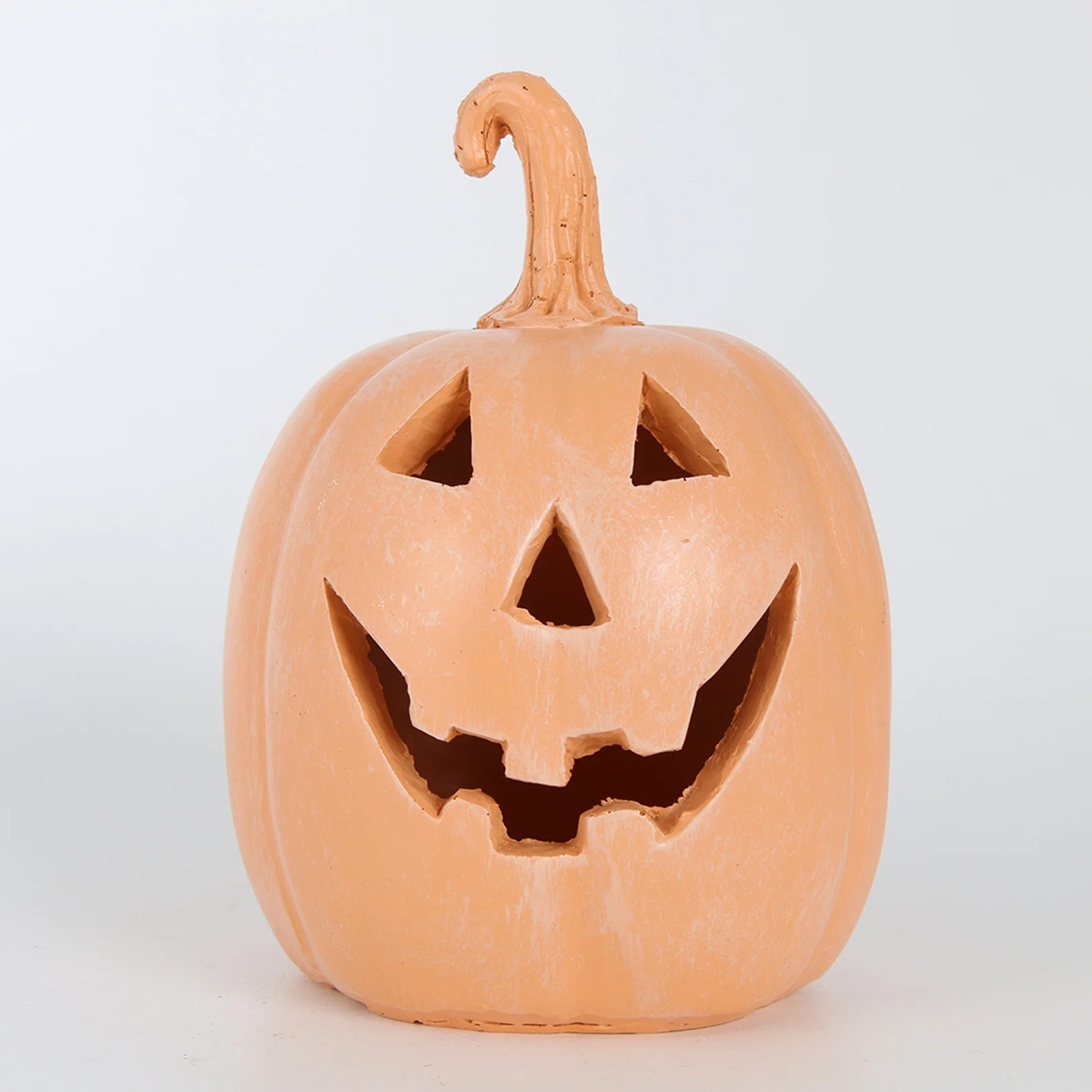 Pottery Barn Halloween Indoor Decor - Handmade Resin Terracotta Jack O' Lantern Pumpkin Outdoor F... | Walmart (US)
