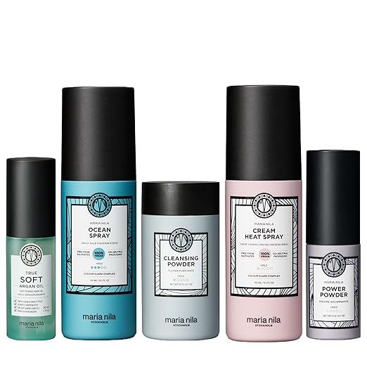 Maria Nila, The Styling Beauty Bag, 5 Styling Products to get Creative with your Looks, 100% Vega... | Amazon (US)