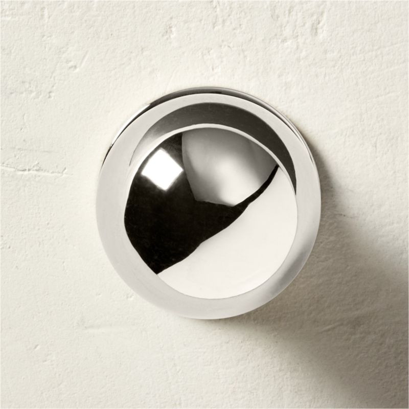 Avery 1.25" Round Polished Nickel Knob + Reviews | CB2 | CB2