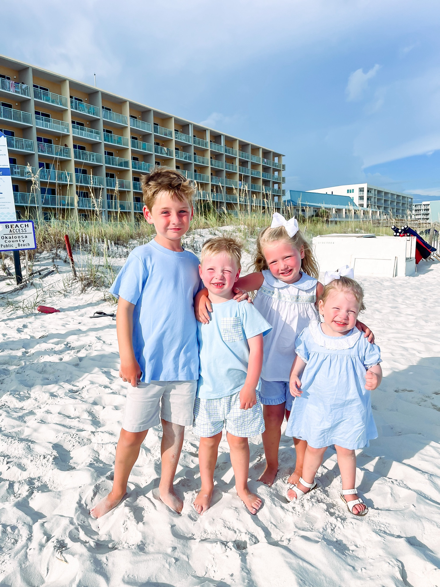 coordinating kids outfits for family beach pictures. 💙

#LTKkids #LTKfamily