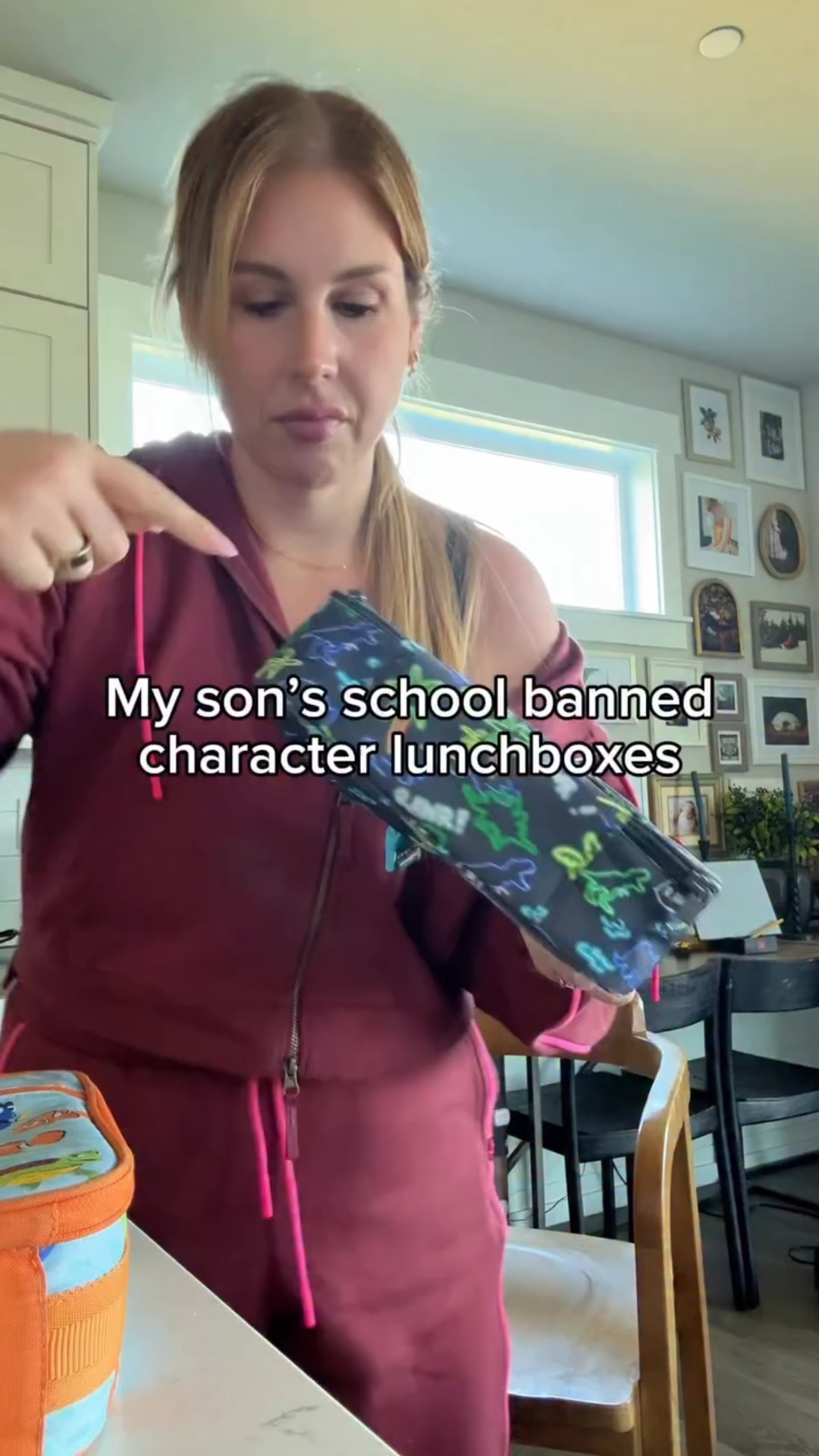 Hold I while I find lunchboxes that fit the uniform policy. #satire #lunchbox #elementaryschool