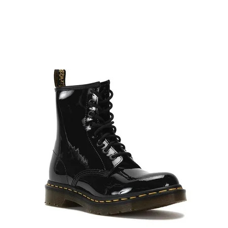 Dr. Martens Womens 1460W Patent Leather Ankle Combat Boots | Walmart (US)