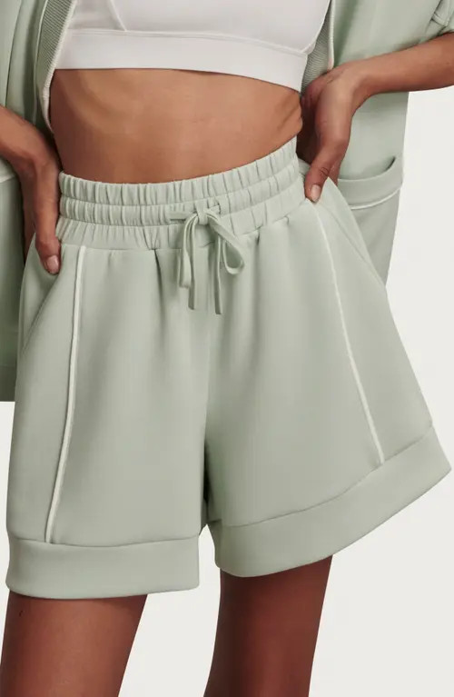 Varley Barnes Drawstring Shorts in Aqua Foam at Nordstrom, Size Medium | Nordstrom