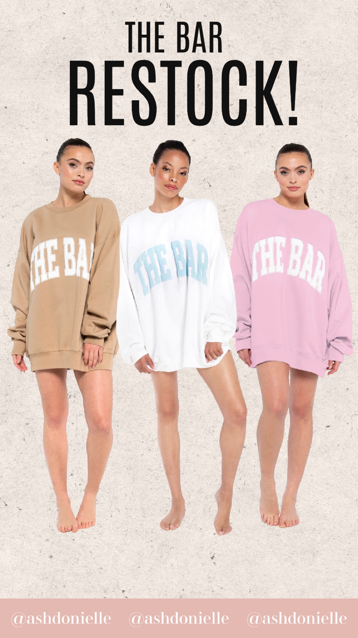 The Bar sweatshirt restocked today! I love the oversized fit of a medium or large! 

#LTKunder100 #LTKSeasonal #LTKstyletip