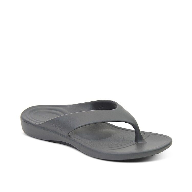 Aetrex Maui Sandal | Men's | Charcoal | Size 12 | Sandals | Flip Flop | DSW