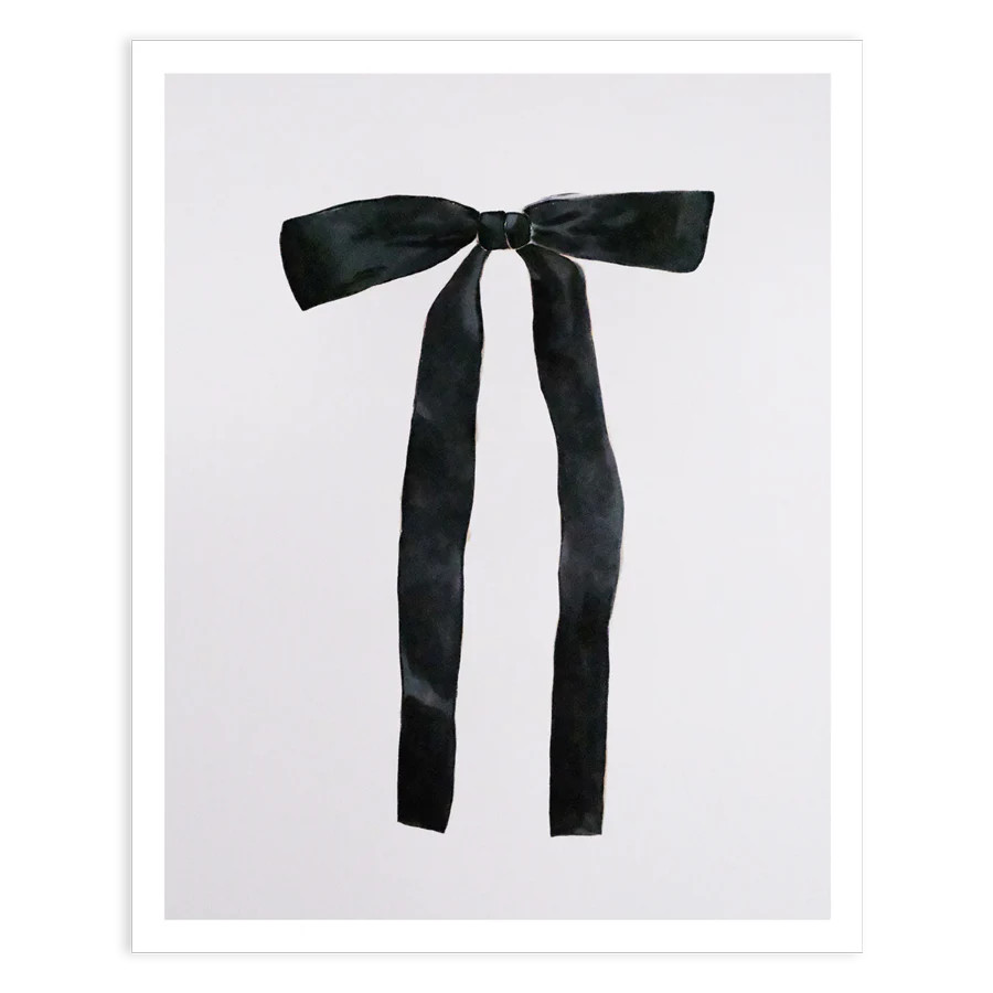Black Bow Print | ALEX'S Art and Objects