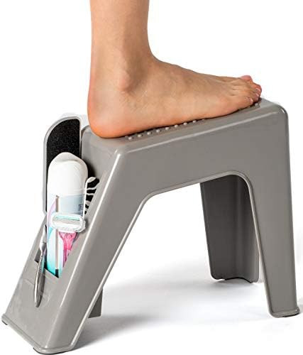 Demi's Home Shower Foot Rest - Pedicure Foot Rest - Grey - (Supplies Not Included) | Amazon (US)
