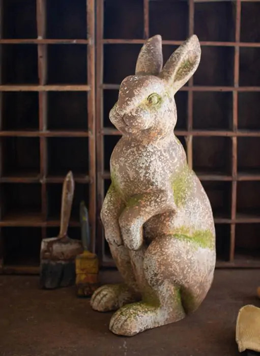 Faux Stone Garden Bunny | Antique Farm House
