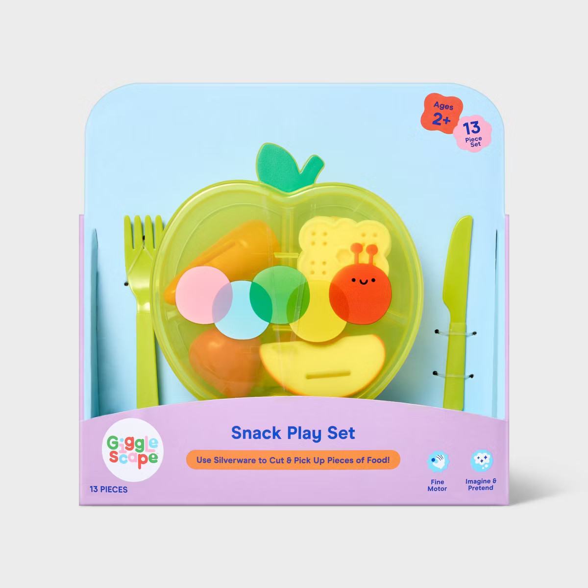 Baby Doll Snack Play Set - Gigglescape™: Doll Accessories with Food, Utensils, Plate, Fits All ... | Target