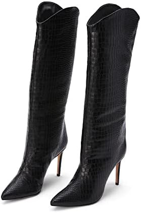SCHUTZ Women's Maryana Leather Dress Boot | Amazon (US)