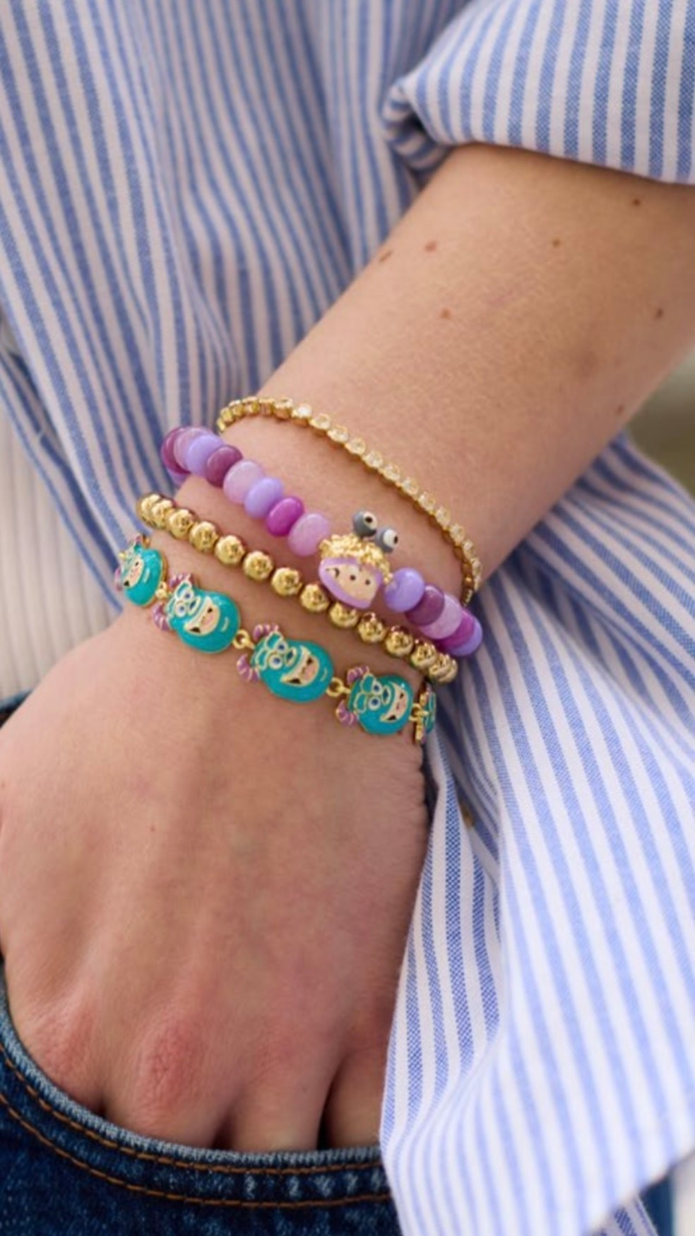 Monsters Inc $10 BaubleBar stacking bracelets