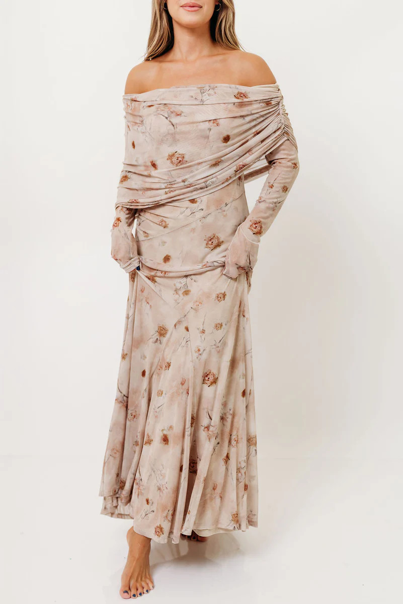 Azaleia Maxi Dress in Natural *11/10 PRE-ORDER* | Worth Collective