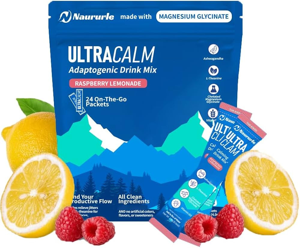 Ultra calm Powdered Drink, Cortisol Drink Mix, Calm Magnesium Powder, L-Theanine, Ashwagandha, Ma... | Amazon (US)